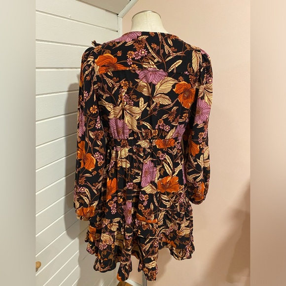 Anthropologie Pilcro Brand Corduroy Floral Dress, Size Medium - Picture 5 of 8